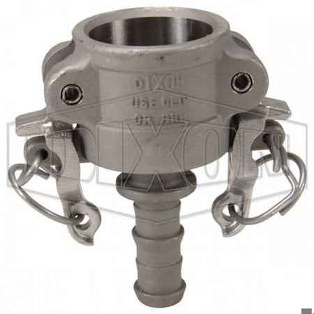 Dixon Boss-Lock Type-C Cam and Groove Coupler, 3/4 x 1/2 in Nominal, Female Coupler x Hose Shank End Styl RC050BL